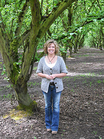 Pieper Sweeney in the Country  Heritage Farms hazelnut orchard.