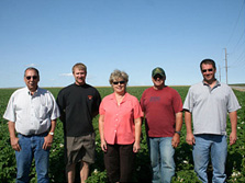 The Amstad Produce, Inc. team: Tony Amstad, Skeeter Amstad, DeeAnn Amstad, Todd Dimbat and Jeff Urbach