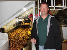 Jeff Urbach, General Manager at the potato sorting line in Sherwood.